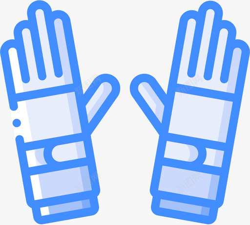 手套冬装5蓝色svg_新图网 https://ixintu.com 手套 冬装 蓝色