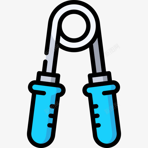 手柄健身房90线性颜色svg_新图网 https://ixintu.com 手柄 健身房 线性 颜色