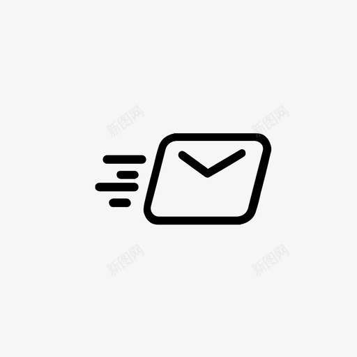 发票邮寄svg_新图网 https://ixintu.com 邮寄 发票 发牌 线性 商务 单色