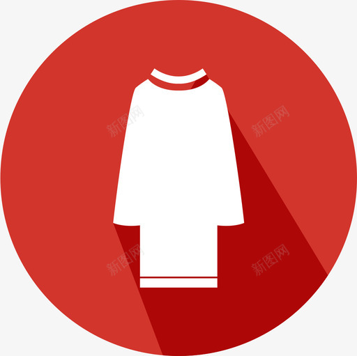 长T恤svg_新图网 https://ixintu.com 长恤 扁平 多色