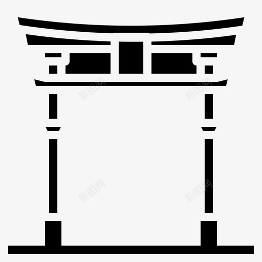 坦普尔日本104填充svg_新图网 https://ixintu.com 普尔 日本 填充