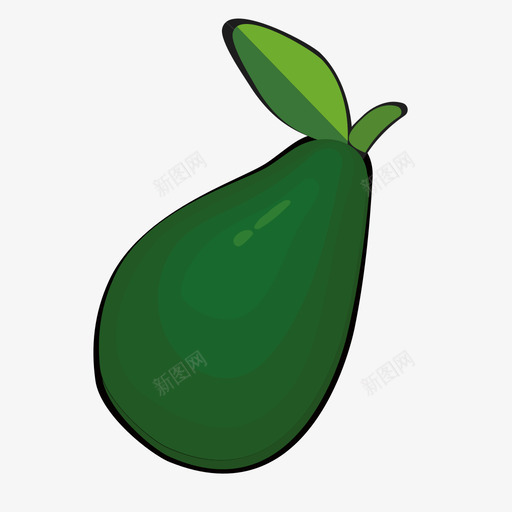 牛油果1svg_新图网 https://ixintu.com 牛油