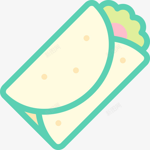 玉米煎饼食物206线性颜色svg_新图网 https://ixintu.com 玉米 煎饼 食物 线性 颜色