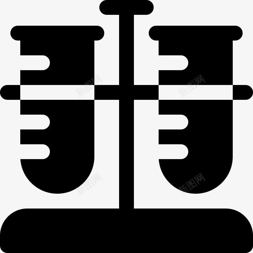 试管实验室64填充svg_新图网 https://ixintu.com 试管 实验室 填充
