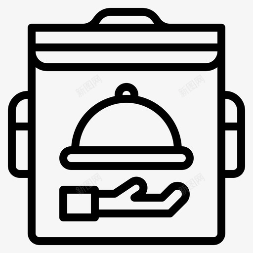 送货箱食品配送81直线式svg_新图网 https://ixintu.com 送货 货箱 食品 配送 直线式
