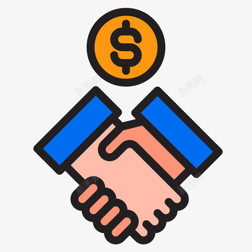 合同商务和金融119线颜色svg_新图网 https://ixintu.com 合同 商务 金融 颜色