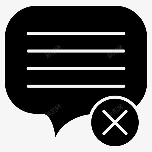 评论删除报告svg_新图网 https://ixintu.com 评论 删除 报告 垃圾 邮件 基本 包暗 图标