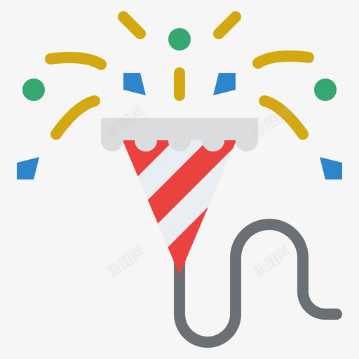 五彩纸屑生日136扁平svg_新图网 https://ixintu.com 五彩 纸屑 生日 扁平