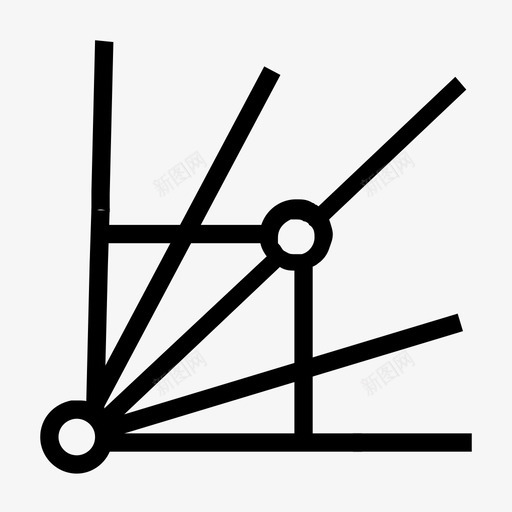 斐波那契速度阻力扇svg_新图网 https://ixintu.com 斐波 那契 速度 阻力