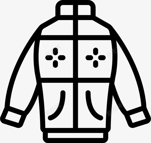 夹克冬装7直线型svg_新图网 https://ixintu.com 夹克 冬装 直线 线型