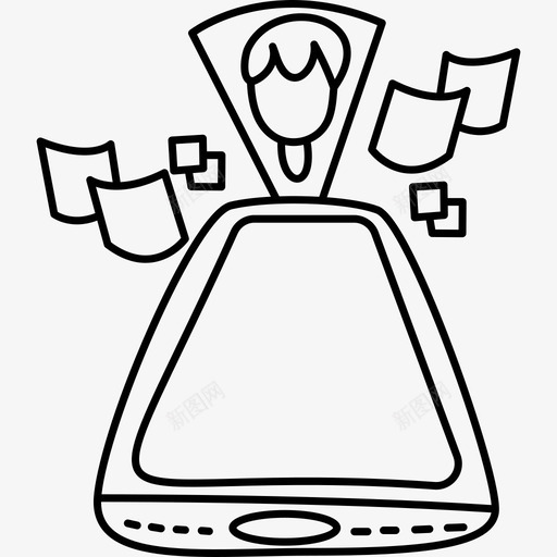 全息图未来技术21黑色svg_新图网 https://ixintu.com 全息图 未来技术 黑色
