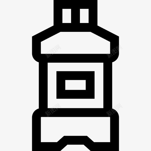 漱口水牙科护理38线性svg_新图网 https://ixintu.com 漱口 口水 牙科 护理 线性