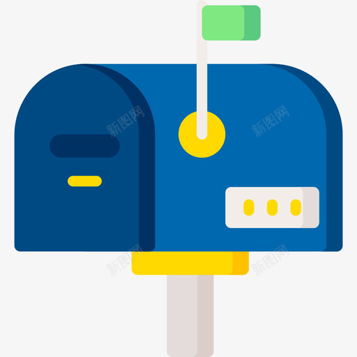邮箱162号投递扁平svg_新图网 https://ixintu.com 邮箱 箱号 投递 扁平