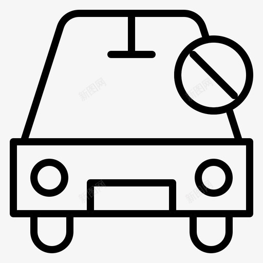 汽车街区残疾人svg_新图网 https://ixintu.com 汽车 街区 残疾人 不关 关闭 斜线 工具