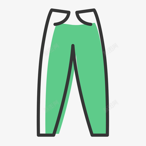 直筒裤svg_新图网 https://ixintu.com 筒裤