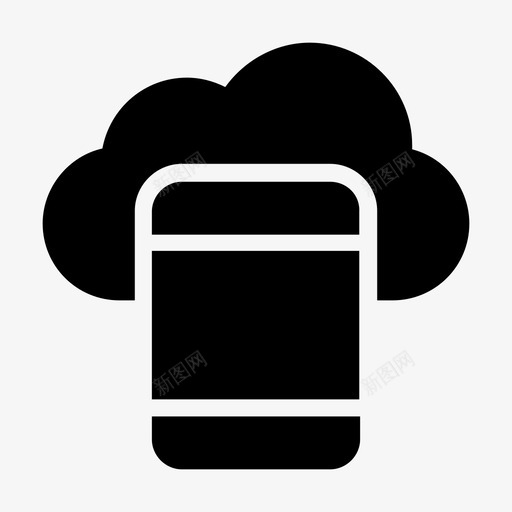 云移动数据库托管svg_新图网 https://ixintu.com 移动 托管 数据库 电话 管线 字形