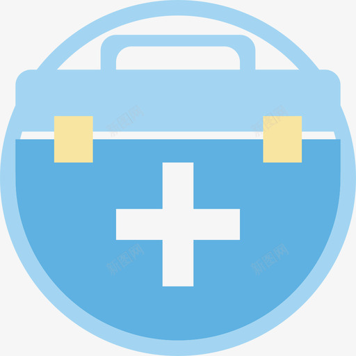 医疗icon药箱svg_新图网 https://ixintu.com 医疗 药箱 医生 多色 扁平 医学 救助 箱子 十字