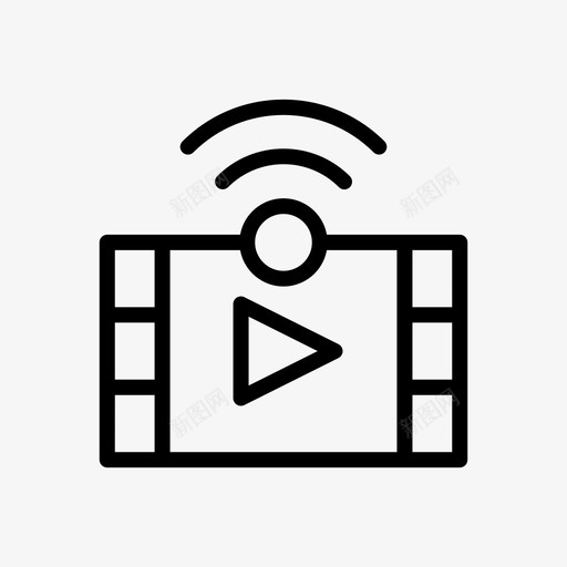 电影播客播客10线性svg_新图网 https://ixintu.com 播客 电影 线性