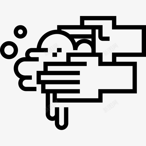 洗手病毒传播15线性svg_新图网 https://ixintu.com 洗手 病毒 传播 线性