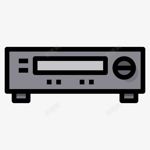 Vhs播放器复古装置3线性颜色svg_新图网 https://ixintu.com 播放器 复古 装置 线性 颜色