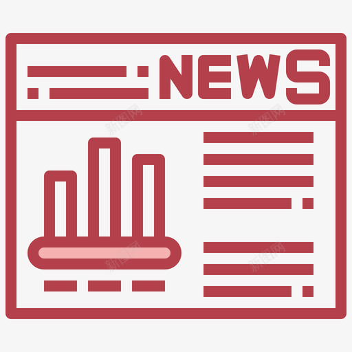 统计学新杂志3红色svg_新图网 https://ixintu.com 统计学 新杂志 杂志 红色