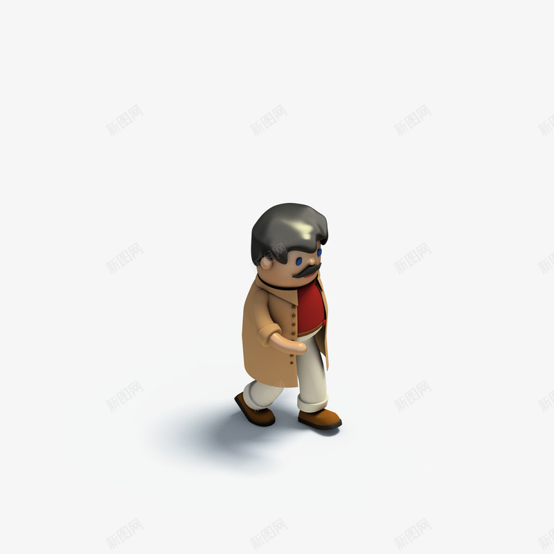 C4D人物小孩3D立体模型png免抠素材_新图网 https://ixintu.com 人物 小孩 立体 模型