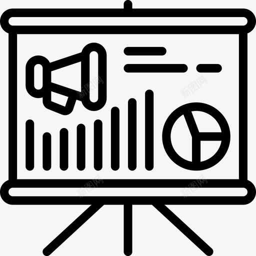演示在线营销46线性svg_新图网 https://ixintu.com 演示 在线 营销 线性