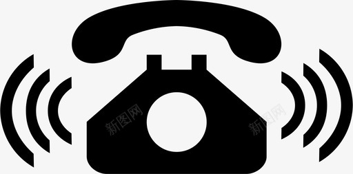 电话固话svg_新图网 https://ixintu.com 电话 固话