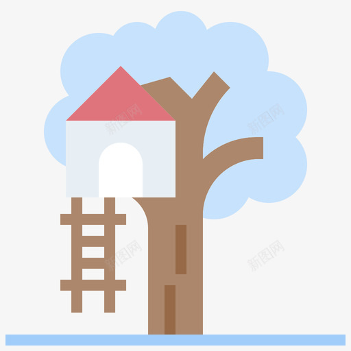 树屋温特镇22号公寓svg_新图网 https://ixintu.com 公寓 卡通树屋 树屋 温特镇