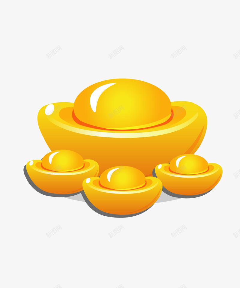 金元宝国潮中国风png免抠素材_新图网 https://ixintu.com 金元宝 元宝 国潮 中国 国风
