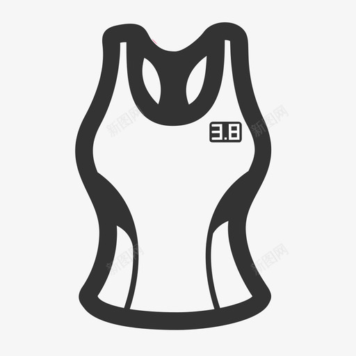 跨栏背心灰色svg_新图网 https://ixintu.com 跨栏 背心 灰色 线性 单色 精美 圆润
