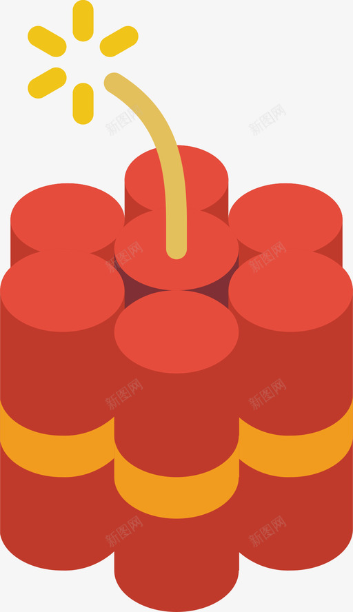 爆炸物世界末日3扁平svg_新图网 https://ixintu.com 爆炸物 世界 末日 扁平
