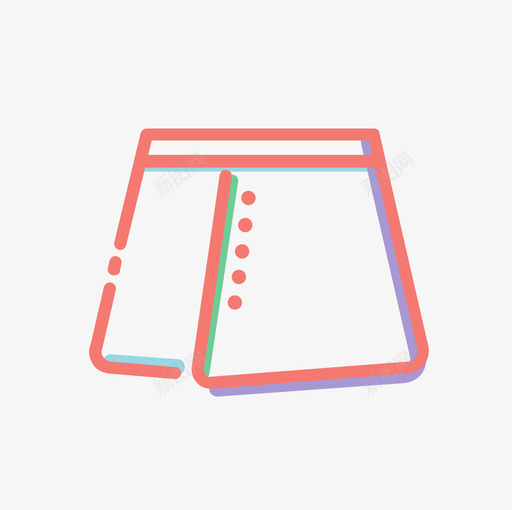 牛仔短裙svg_新图网 https://ixintu.com 牛仔 短裙