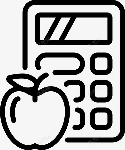 计算器饮食与健身3线性svg_新图网 https://ixintu.com 计算器 饮食 健身 线性