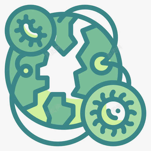 世界病毒传播24双音svg_新图网 https://ixintu.com 世界 病毒 传播 双音