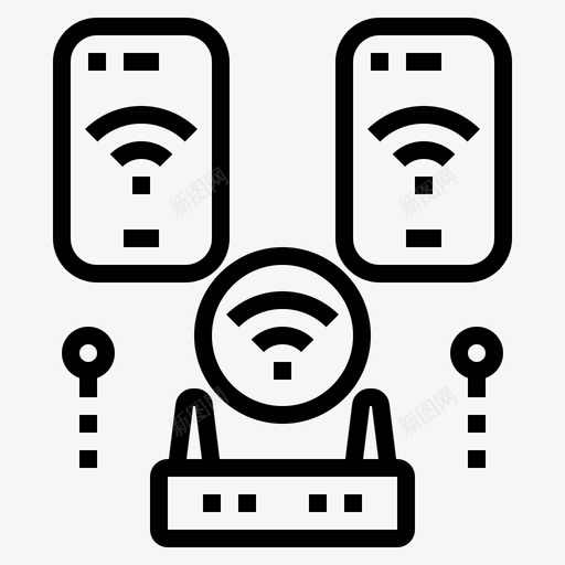 网络网络技术23线性svg_新图网 https://ixintu.com 网络 网络技术 线性
