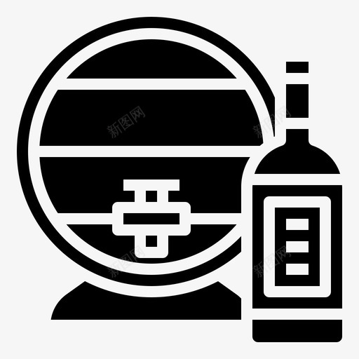 桶葡萄酒13装满svg_新图网 https://ixintu.com 葡萄酒 装满