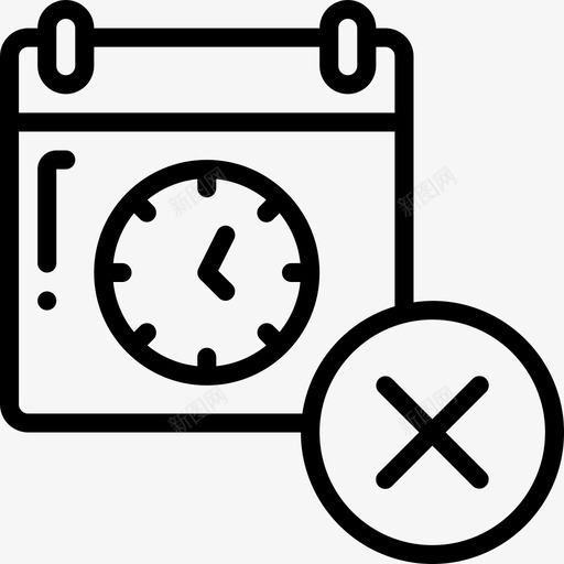 日历日历和日期2线性svg_新图网 https://ixintu.com 日历 日期 线性