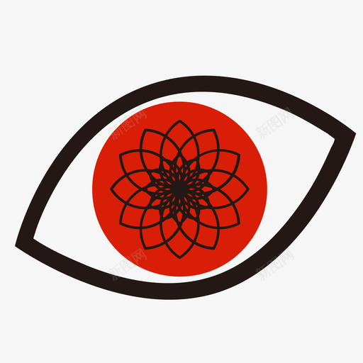 写轮眼svg_新图网 https://ixintu.com 写轮眼