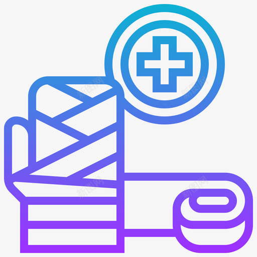 绷带82号医院梯度svg_新图网 https://ixintu.com 绷带 医院 梯度