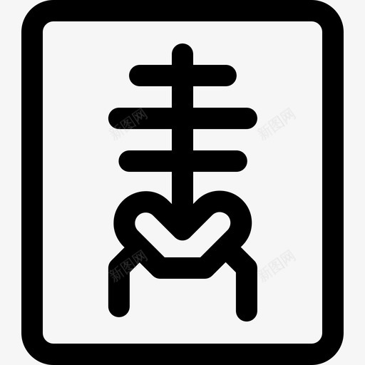 X光护理4线性svg_新图网 https://ixintu.com 护理 拍X光线 线性