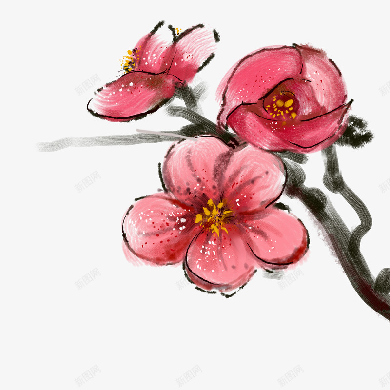 古风唯美水墨梅花透明免扣兰花腊梅点缀PS设计png免抠素材_新图网 https://ixintu.com 古风 唯美 水墨 梅花 透明 免扣 兰花 腊梅 点缀 设计