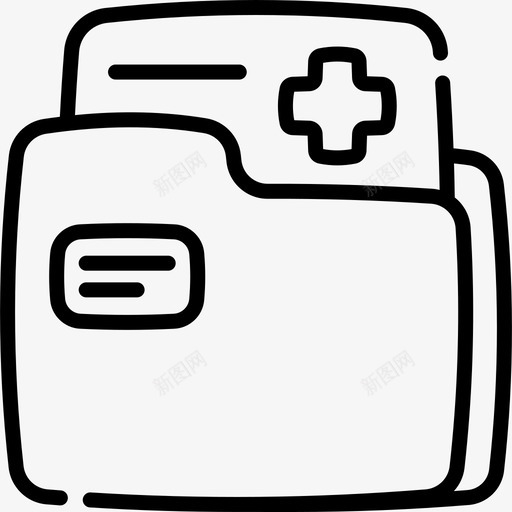 医疗文件夹药房79线性svg_新图网 https://ixintu.com 医疗 文件夹 药房 线性