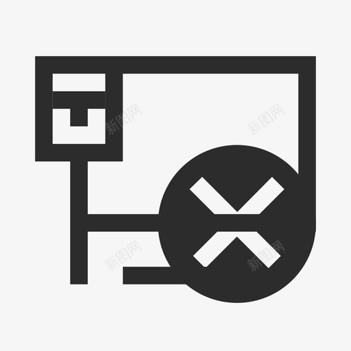 网络图标掉线白svg_新图网 https://ixintu.com 网络 图标 掉线 线性 扁平