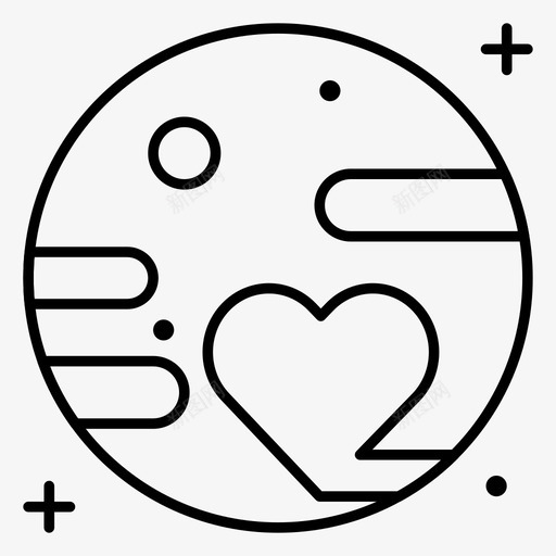 冥王星星系行星svg_新图网 https://ixintu.com 太空 冥王星 星系 行星 太阳系