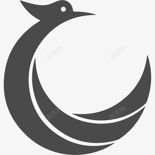 仙鹤置灰svg_新图网 https://ixintu.com 仙鹤 置灰