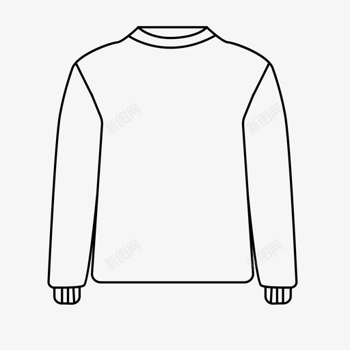 长袖svg_新图网 https://ixintu.com 长袖 衣服 填充 线性 扁平 简约