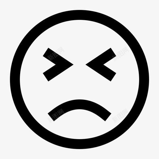 皱眉生病表情符号表情svg_新图网 https://ixintu.com 表情 皱眉 生病 符号 脸池井