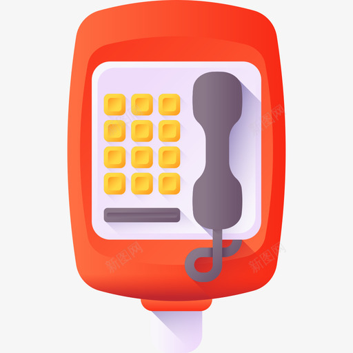 公用电话城市87彩色svg_新图网 https://ixintu.com 公用电话 城市 彩色