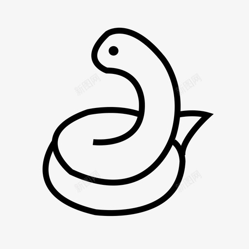 小蛇svg_新图网 https://ixintu.com 小蛇